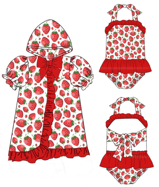 PRE ORDER - Strawberry Exclusive Swimwear Set (5-6 Week Delivery)