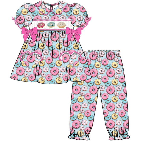 Exclusive Donut Smocked Pyjama Set - In Stock (Ready To Post)