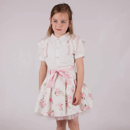 Beau Kid Older Girl Floral Skirt Set 444234