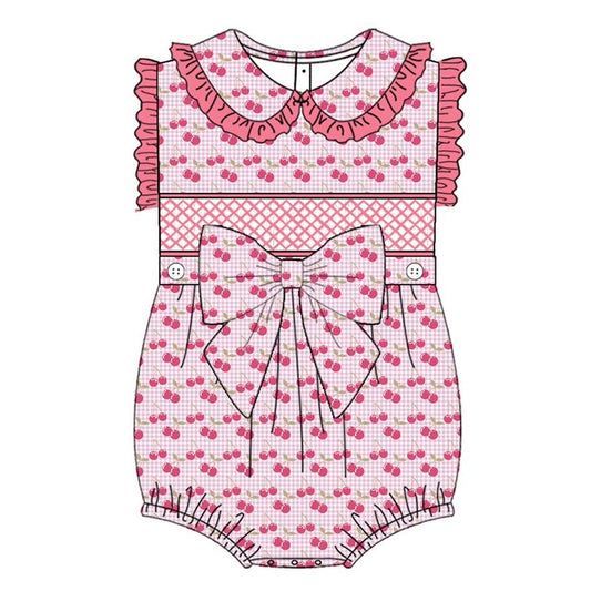 Aurora Cherry Exclusive Smocked Romper - In Stock (Ready To Post)