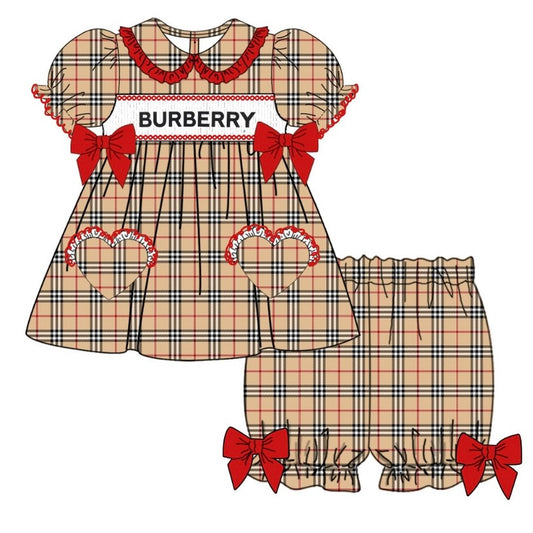 Exclusive Burberry Smocked Pyjama Set (Pre Order 5-6 Weeks Wait For Delivery) by