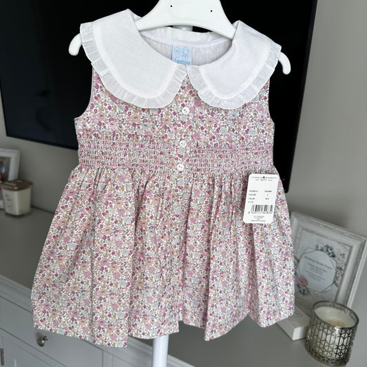 Older Girls Pink Floral Dress (Up To 6 Years)