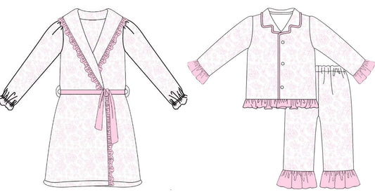 Toile Pink For Mum Exclusive Lounge Set - Pre Order (6-7 Weeks For Delivery)